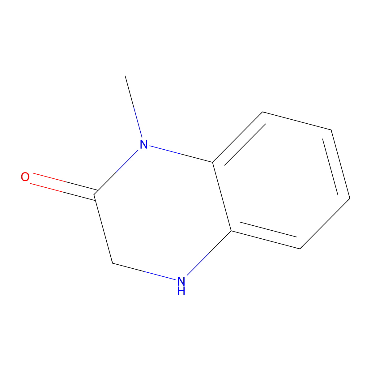 1-Methyl-1,2,3,4-tetrahydroquinoxalin-2-one molecular structure, CAS 20934-50-3