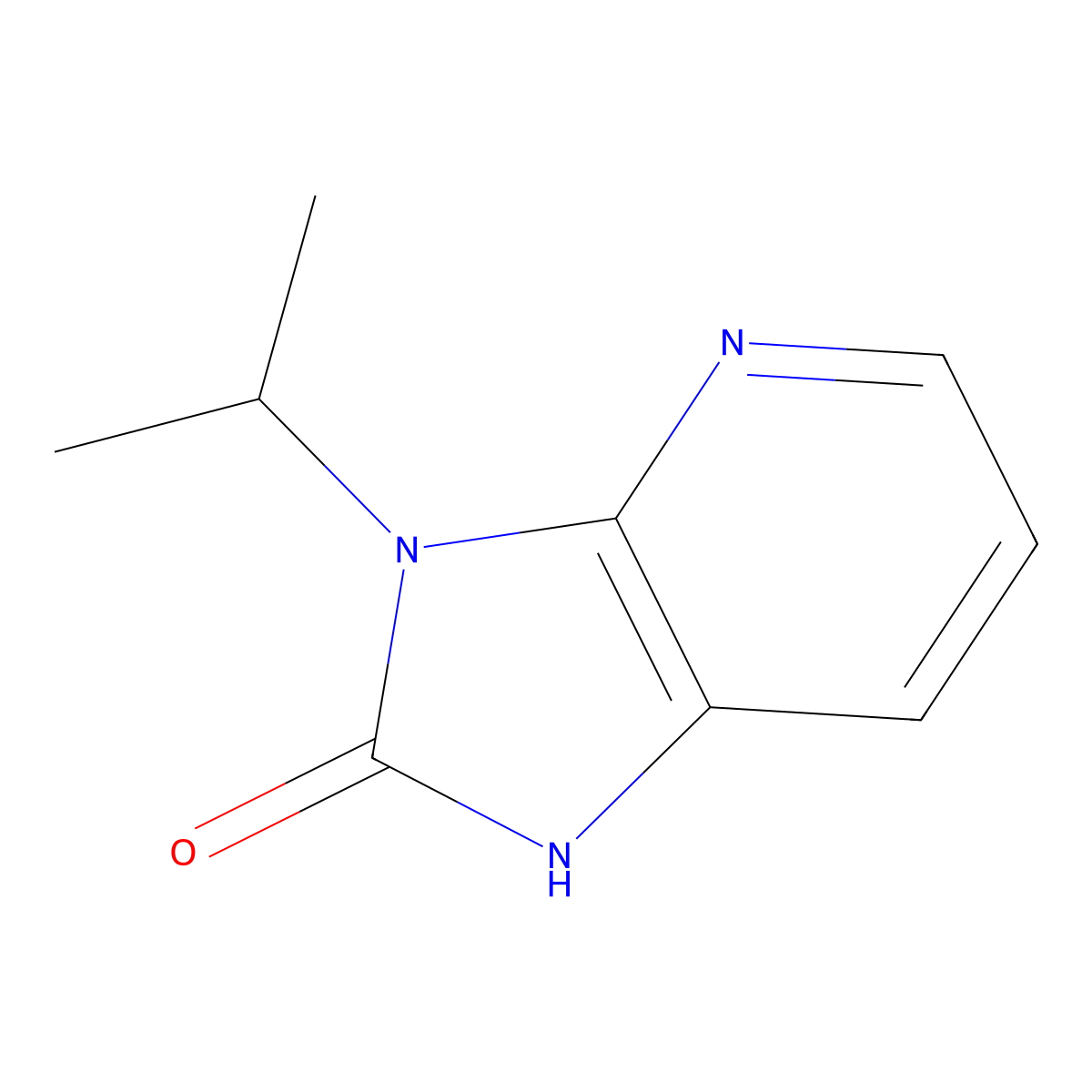 3-isopropyl-1,3-dihydro-2H-imidazo[4,5-b]pyridin-2-one molecular structure, CAS 20934-71-8