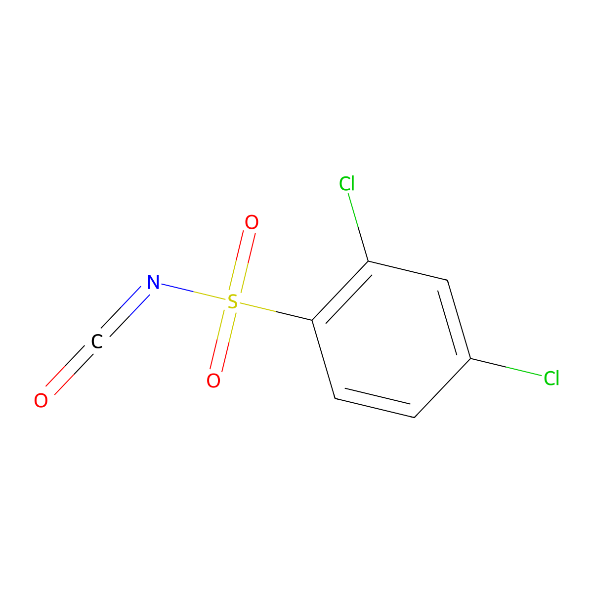2,4-Dichlorobenzenesulfonyl isocyanate molecular structure, CAS 209343-42-0