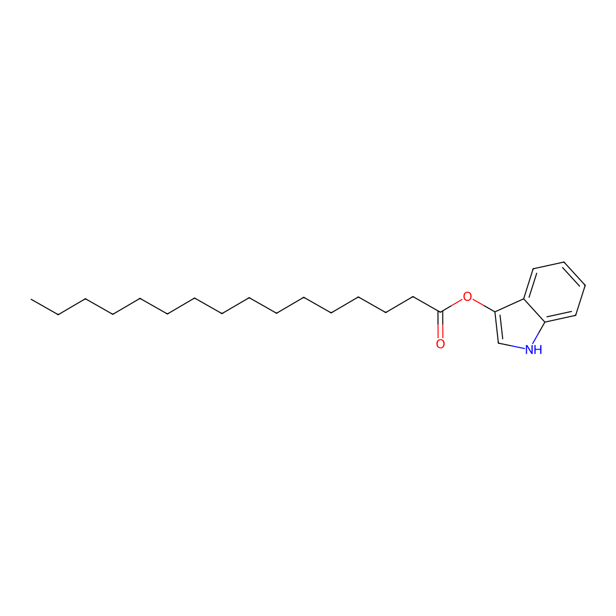 3-Indoxyl palmitate molecular structure, CAS 209347-90-0