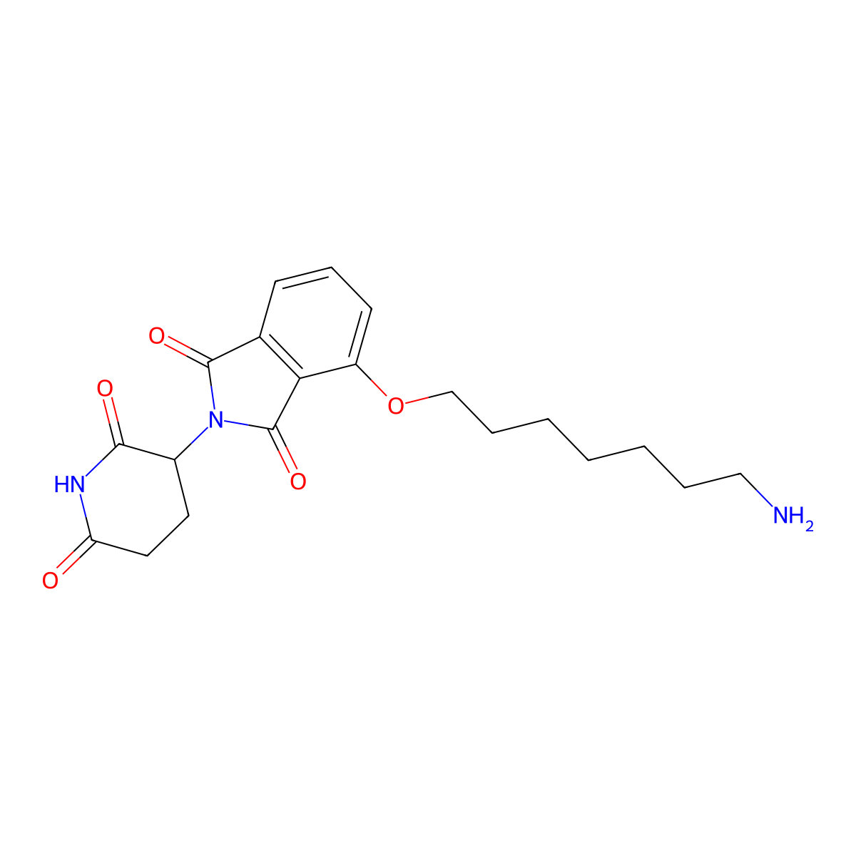 Thalidomide-O-C7-NH2 molecular structure, CAS 2093536-11-7