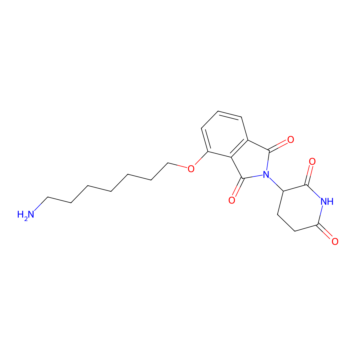 Thalidomide-O-C7-NH2 molecular structure, CAS 2093536-11-7