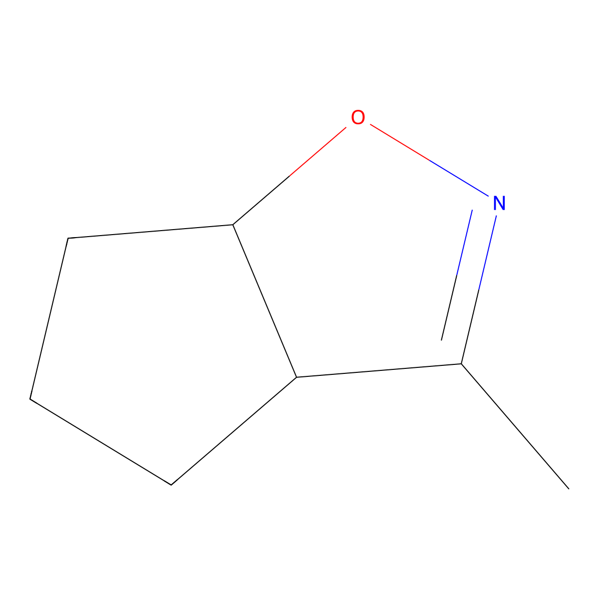 3-Methyl-3a,5,6,6a-tetrahydro-4H-cyclopenta[d]isoxazole molecular structure, CAS 20936-78-1