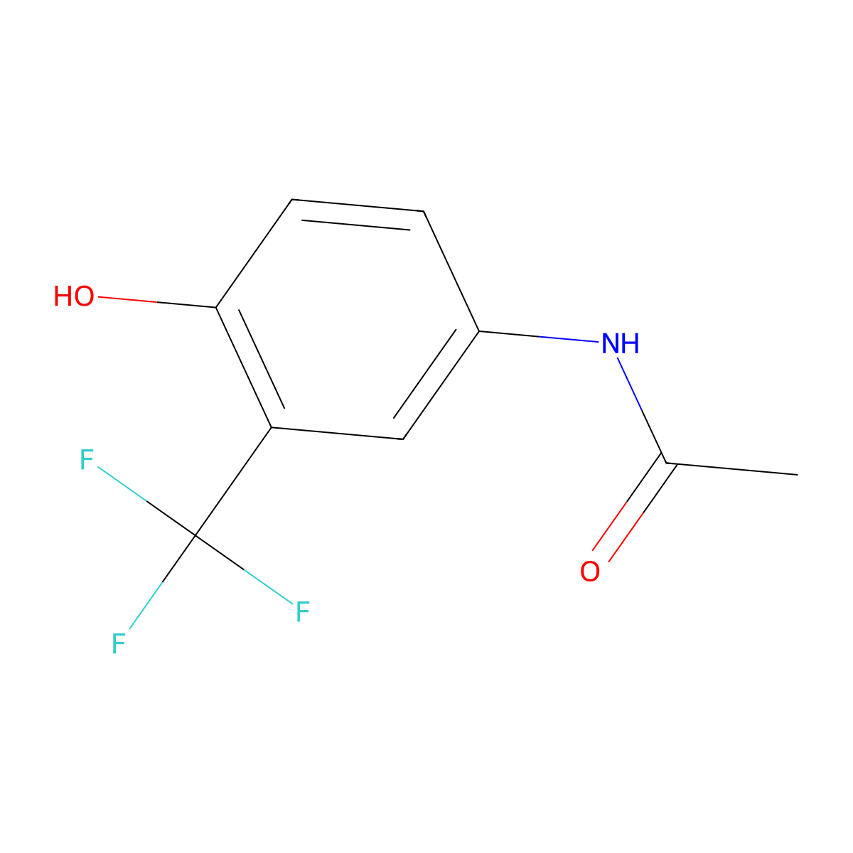 N-[4-hydroxy-3-(trifluoromethyl)phenyl]acetamide molecular structure, CAS 2093697-89-1