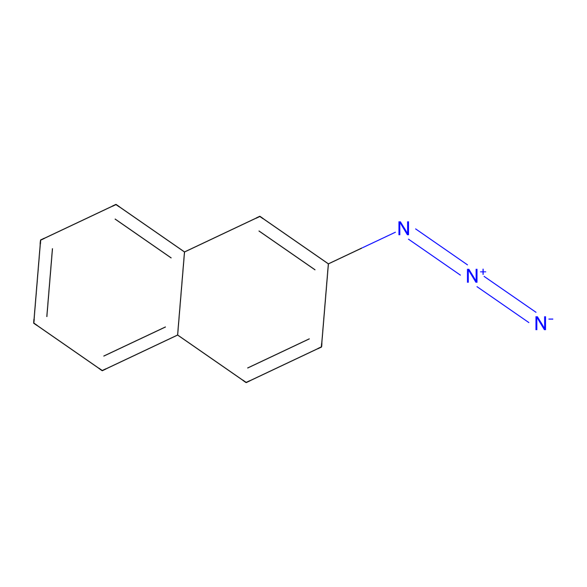2-Azidonaphthalene molecular structure, CAS 20937-86-4
