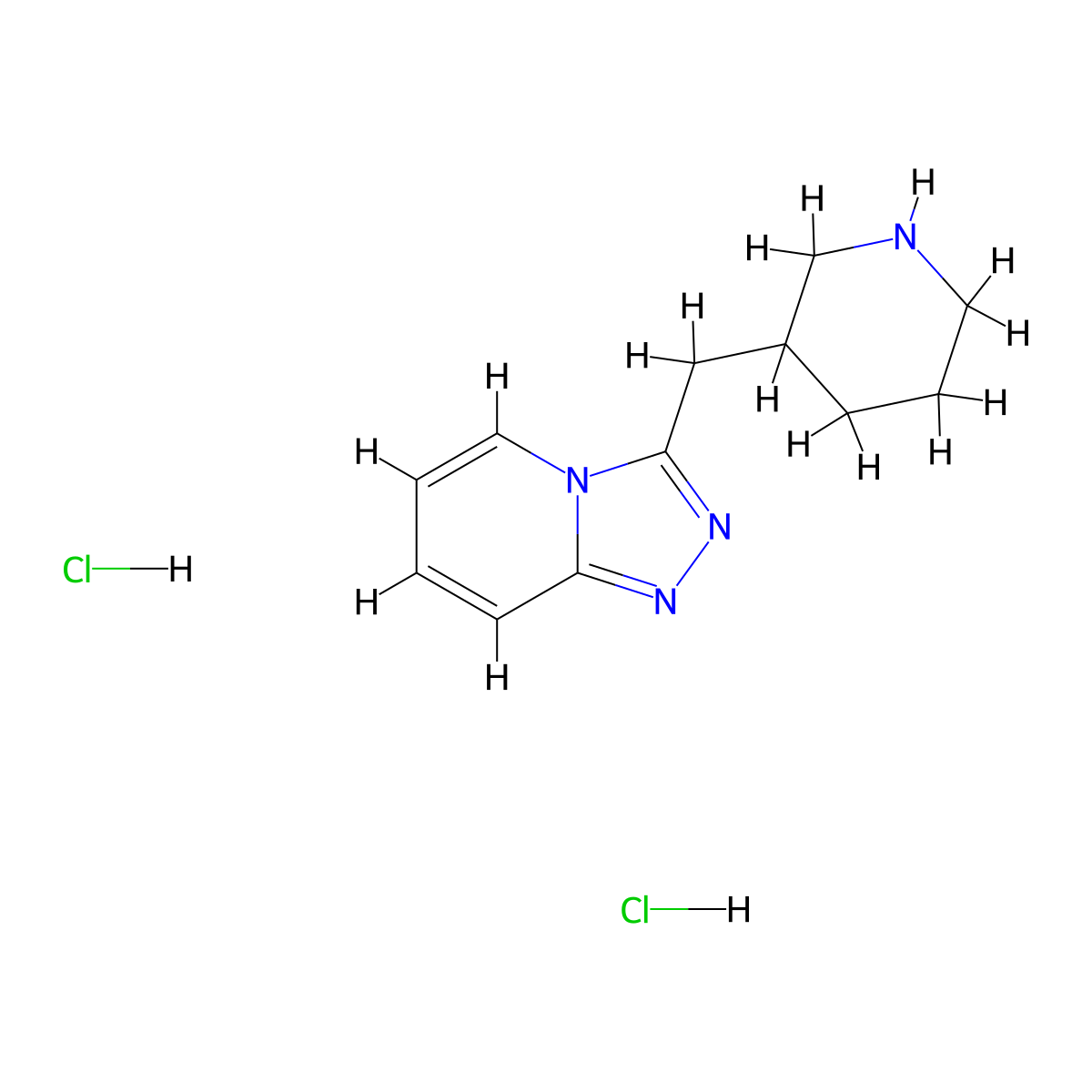 3-({[1,2,4]Triazolo[4,3-a]pyridin-3-yl}methyl)piperidine dihydrochloride molecular structure, CAS 2093718-99-9