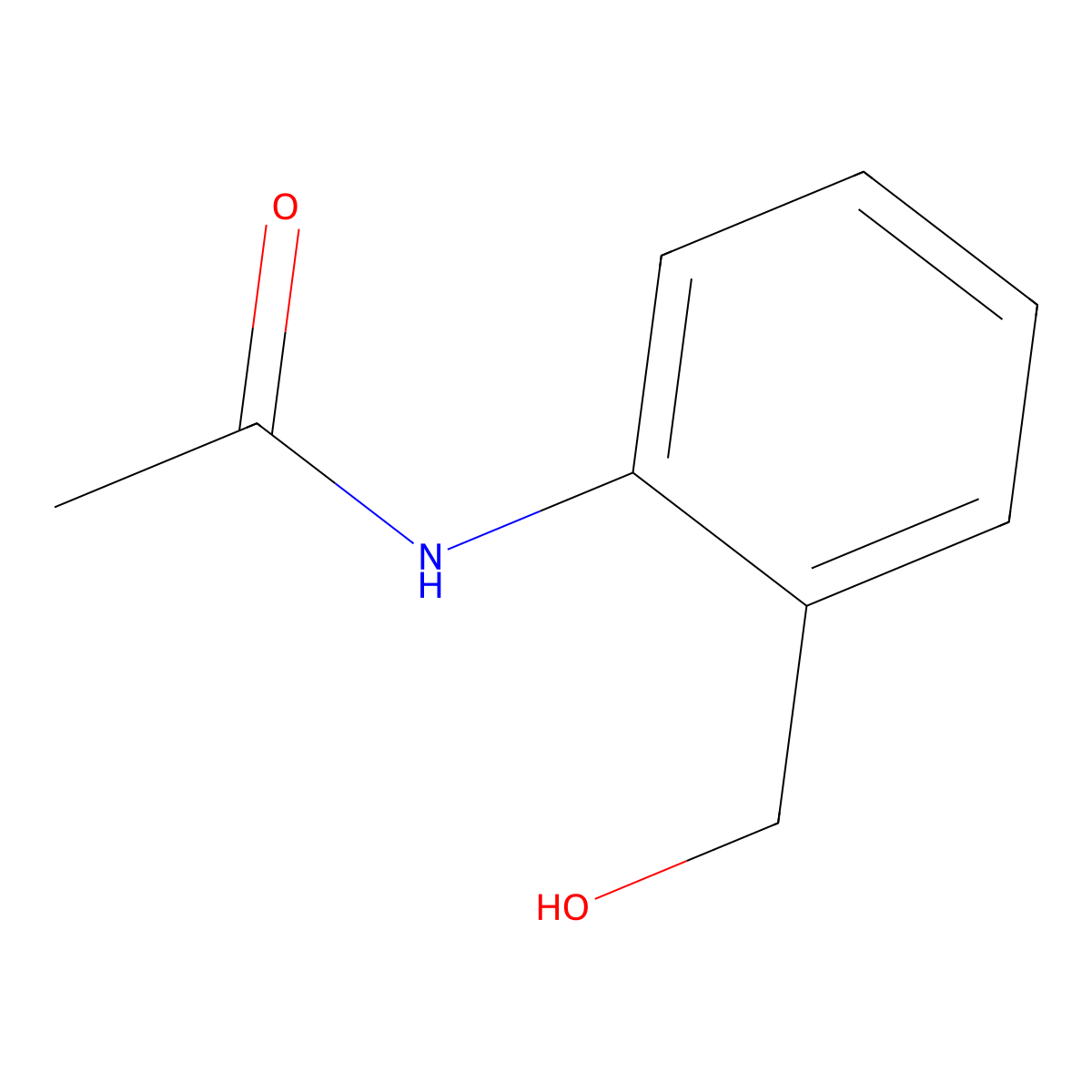 2-Acetamidobenzyl alcohol molecular structure, CAS 20939-77-9