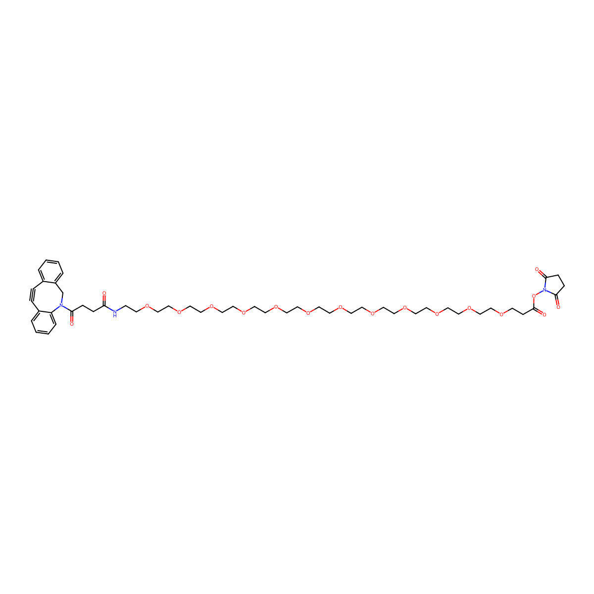 DBCO-PEG12-NHS ester molecular structure, CAS 2093934-94-0