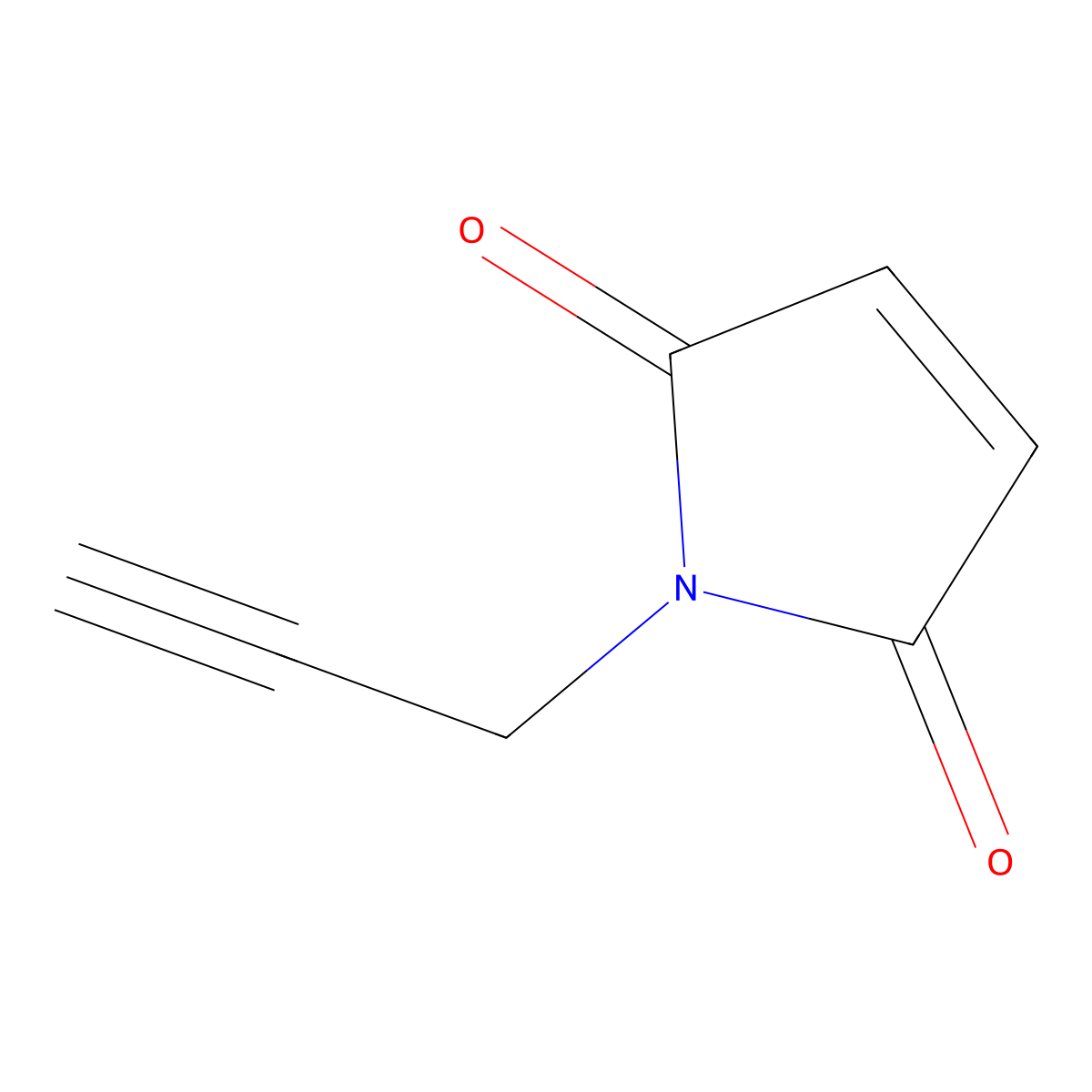1-(prop-2-yn-1-yl)-2,5-dihydro-1H-pyrrole-2,5-dione molecular structure, CAS 209395-32-4