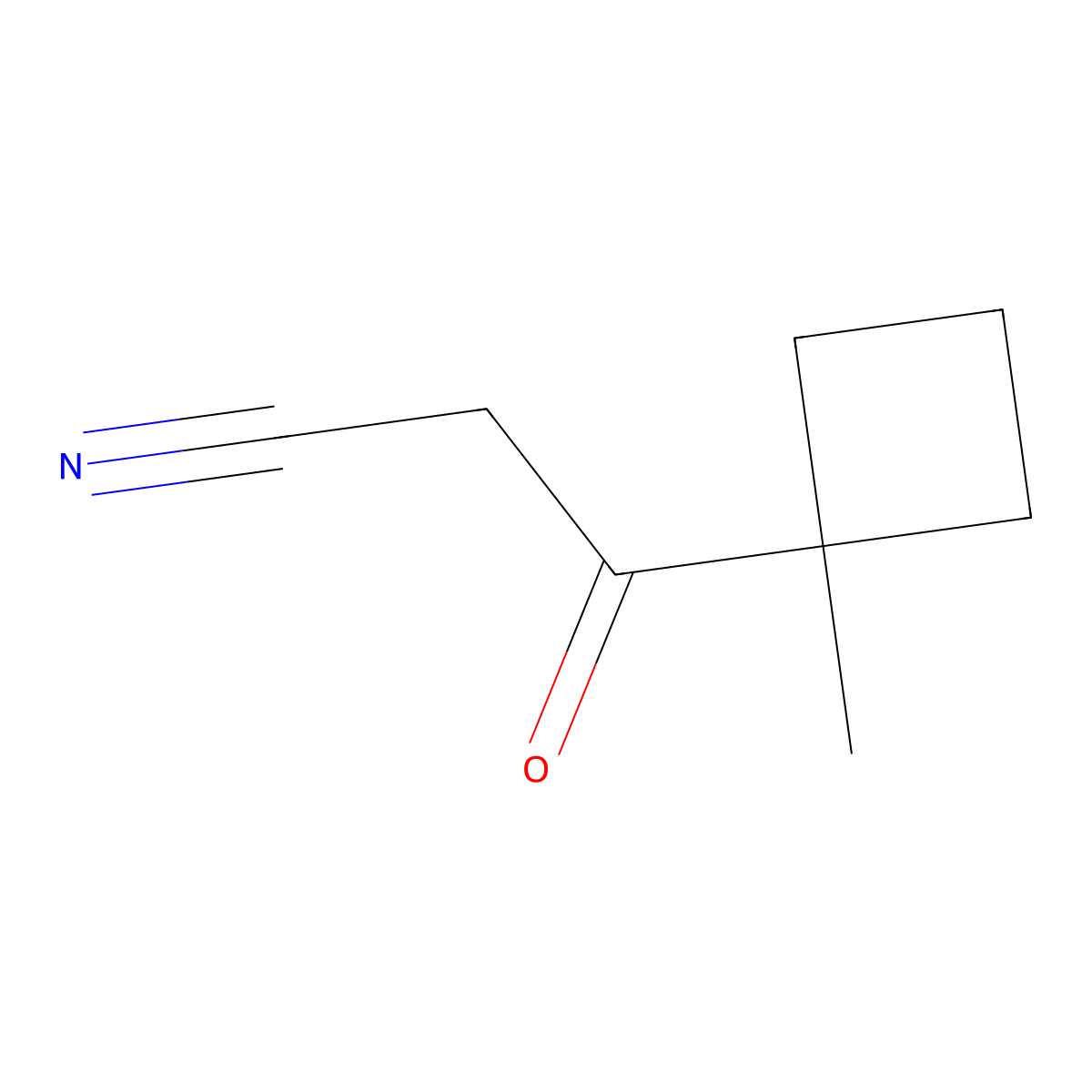 3-(1-Methylcyclobutyl)-3-oxopropanenitrile molecular structure, CAS 2093977-91-2