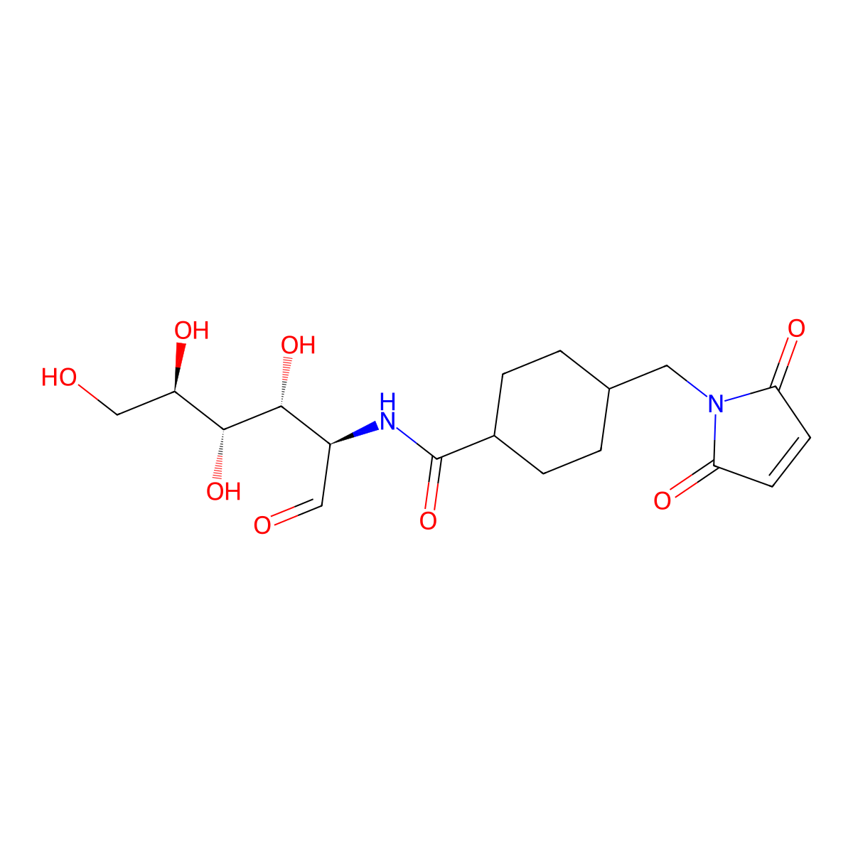 Glucose-malemide molecular structure, CAS 2093979-63-4