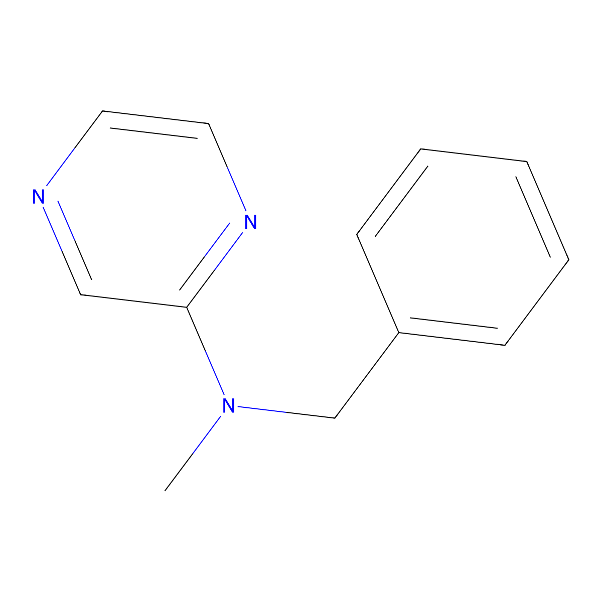 N-benzyl-N-methylpyrazin-2-amine molecular structure, CAS 2093988-20-4