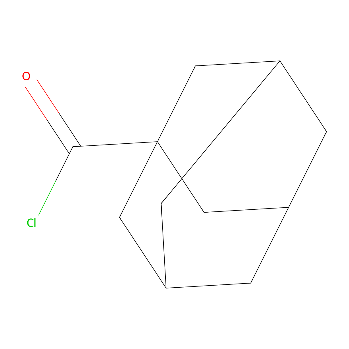 1-Adamantanecarbonyl chloride molecular structure, CAS 2094-72-6