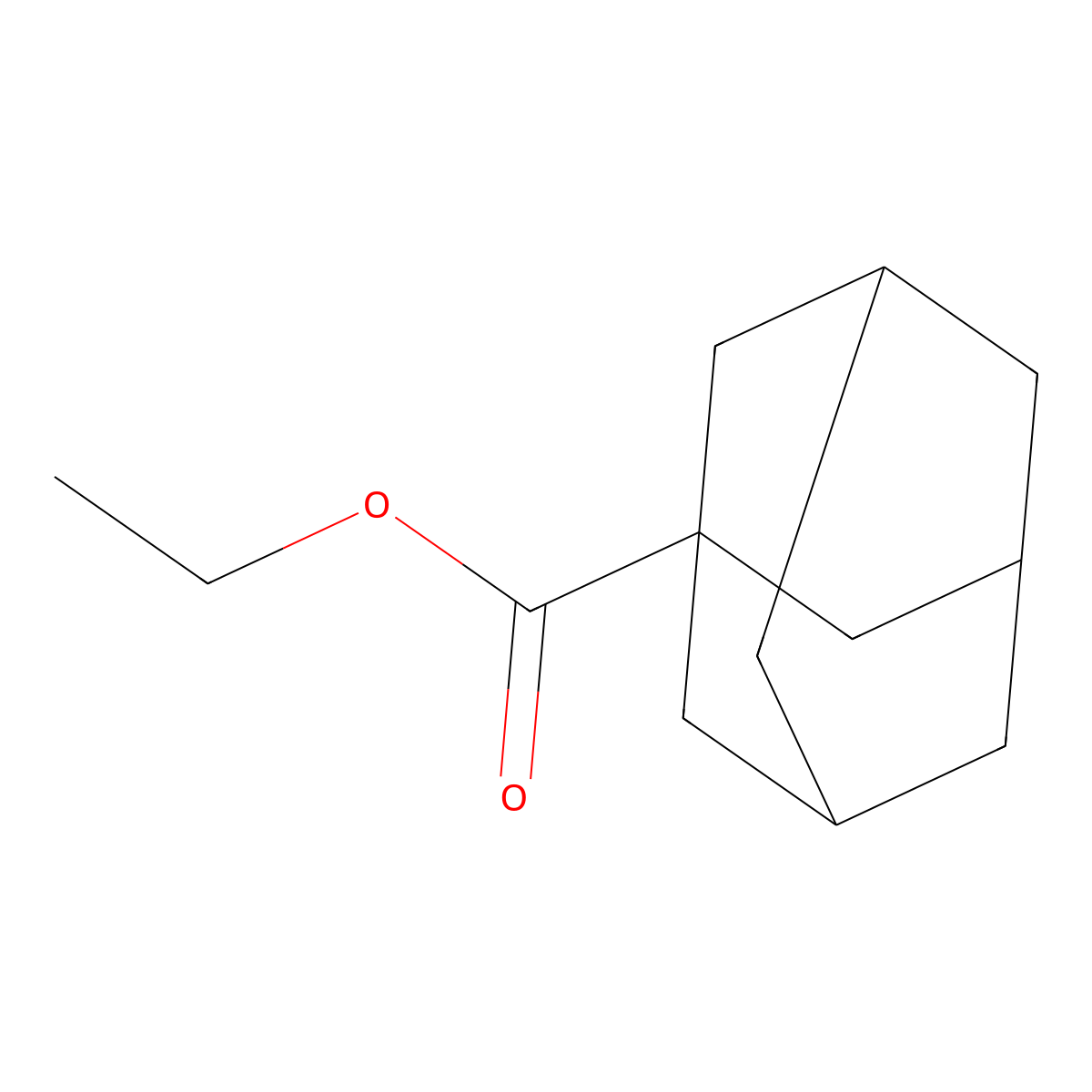 Ethyl 1-adamantanecarboxylate molecular structure, CAS 2094-73-7