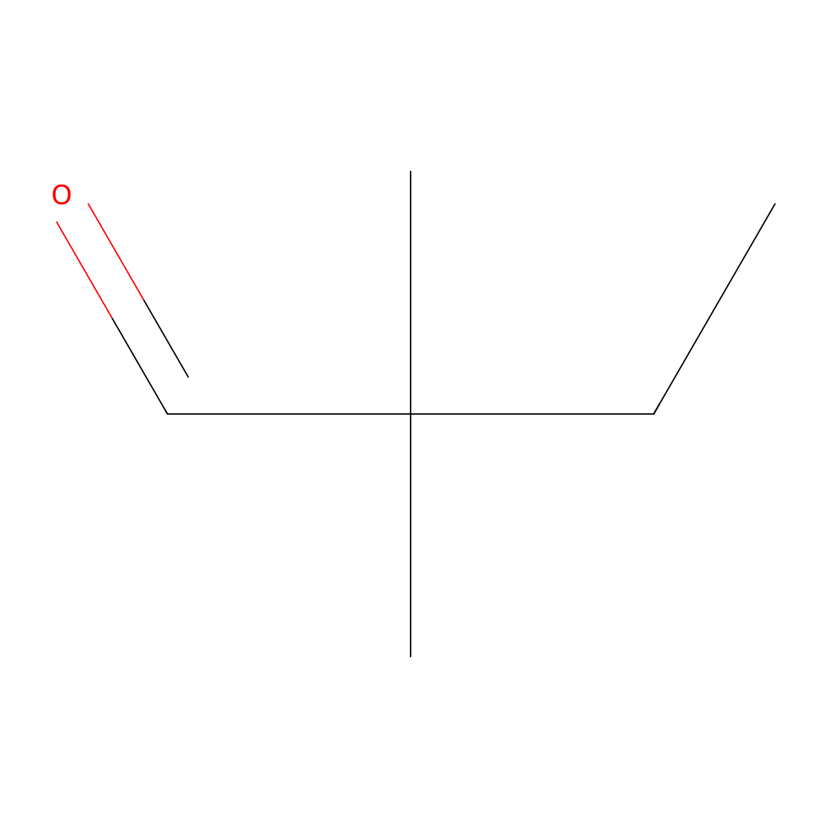 Butanal, 2,2-dimethyl- molecular structure, CAS 2094-75-9