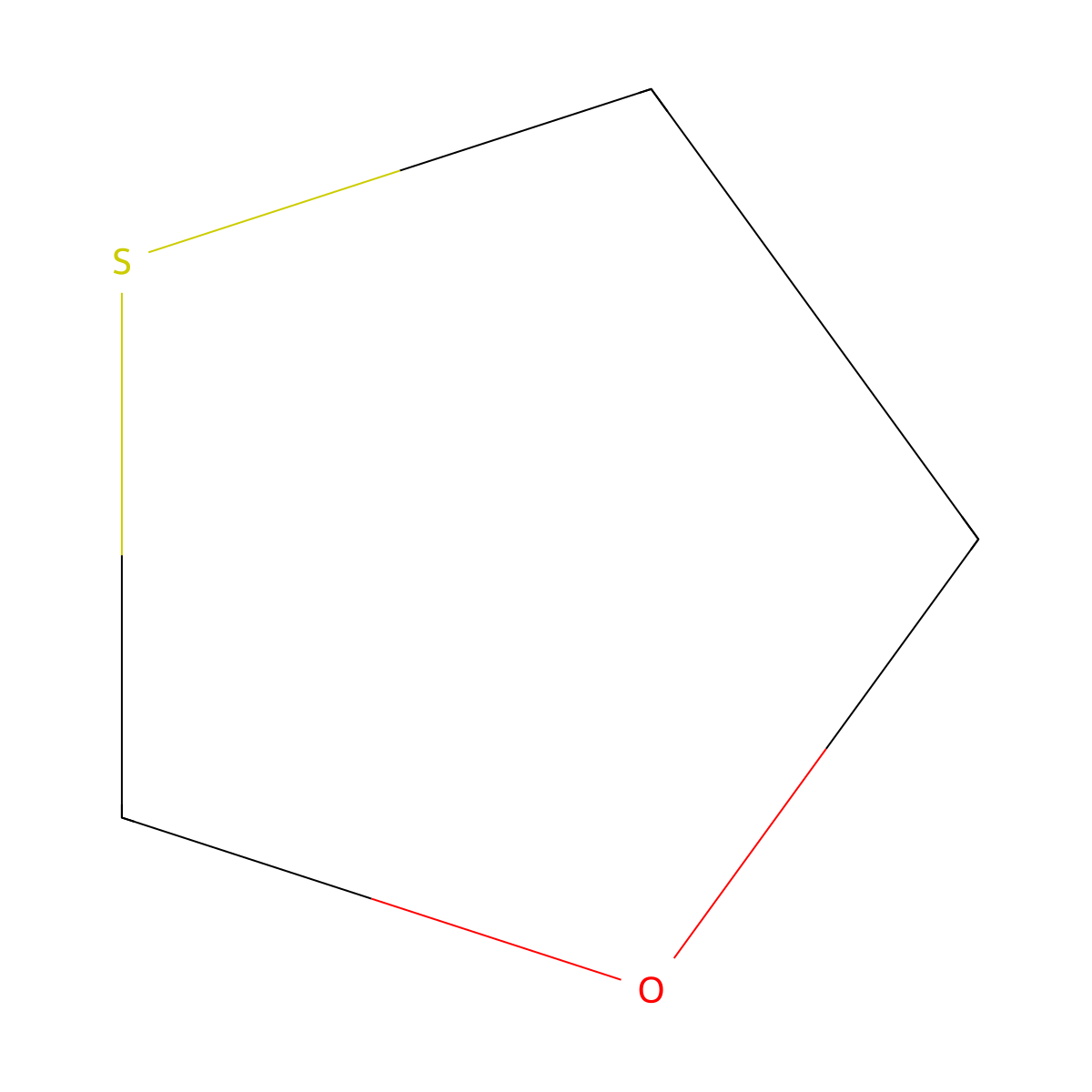 1,3-Oxathiolane molecular structure, CAS 2094-97-5