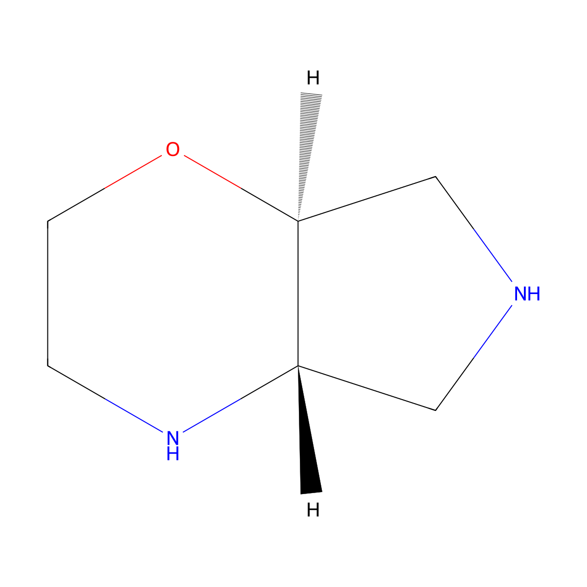 (4aS,7aS)-octahydropyrrolo[3,4-b][1,4]oxazine molecular structure, CAS 209401-69-4