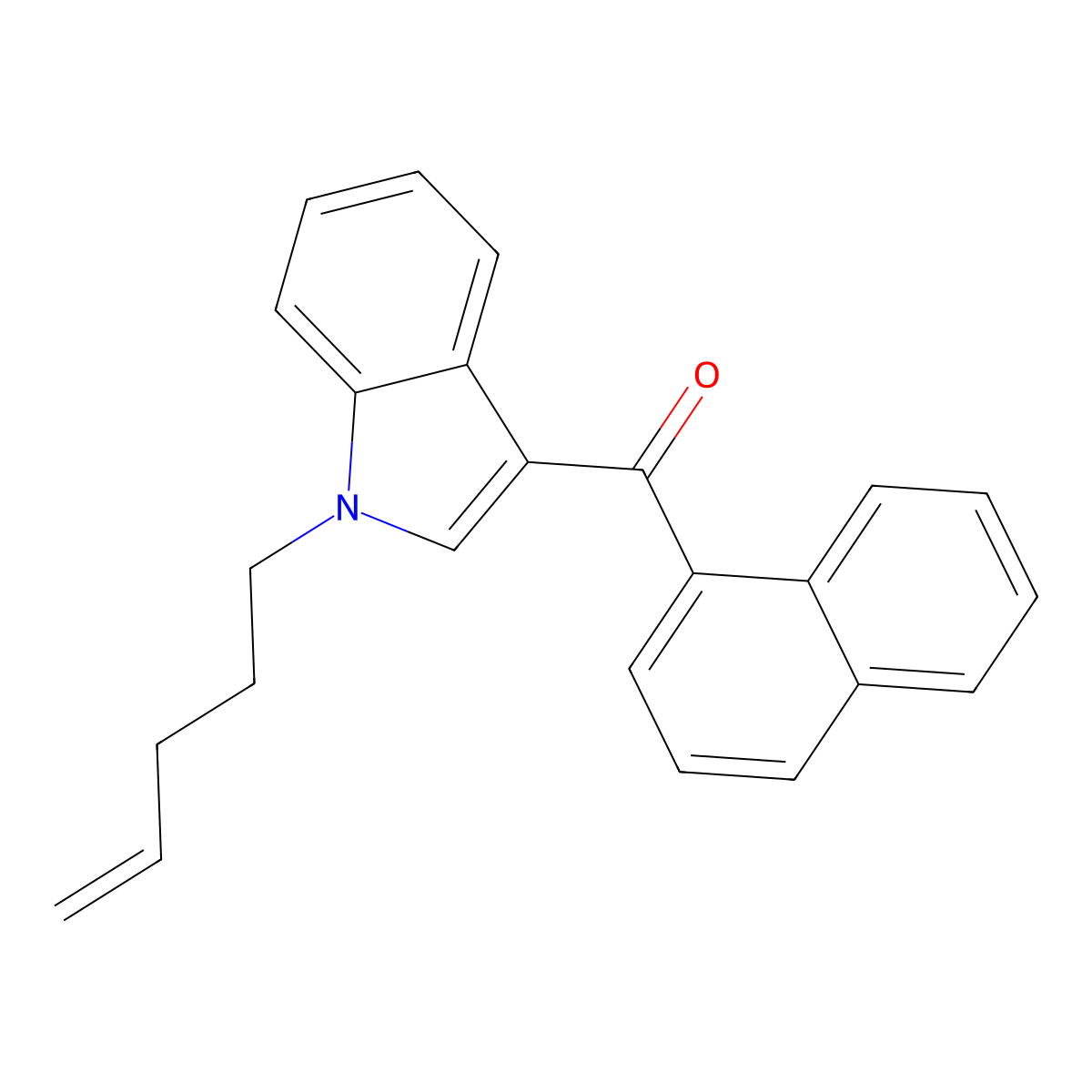Jwh-022 molecular structure, CAS 209414-16-4