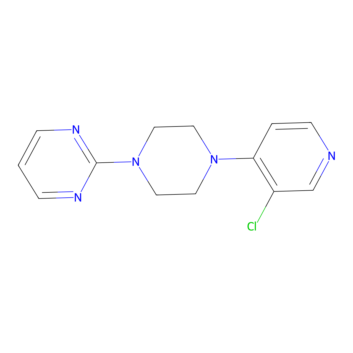 2-[4-(3-Chloropyridin-4-yl)piperazin-1-yl]pyrimidine molecular structure, CAS 2094148-67-9
