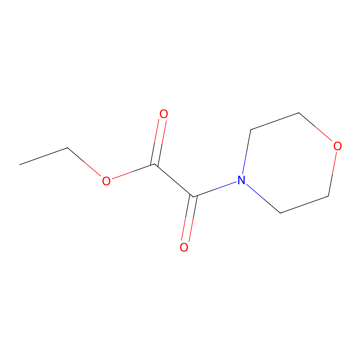 Ethyl alpha-oxo-4-morpholineacetate molecular structure, CAS 20943-61-7