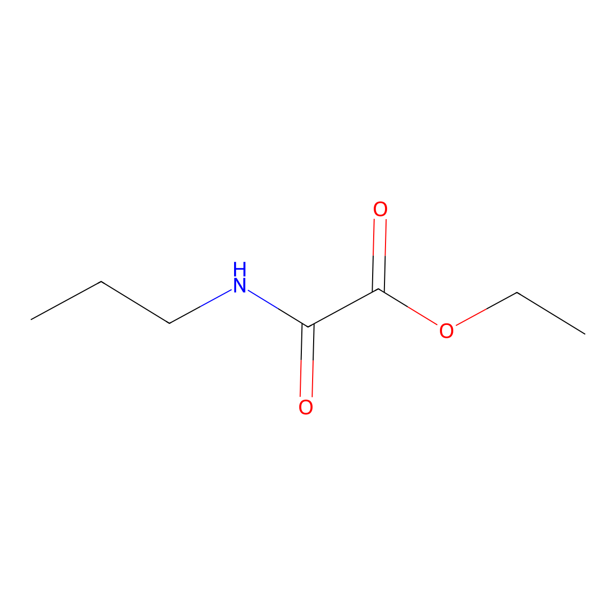 Acetic acid, 2-oxo-2-(propylamino)-, ethyl ester molecular structure, CAS 20943-65-1