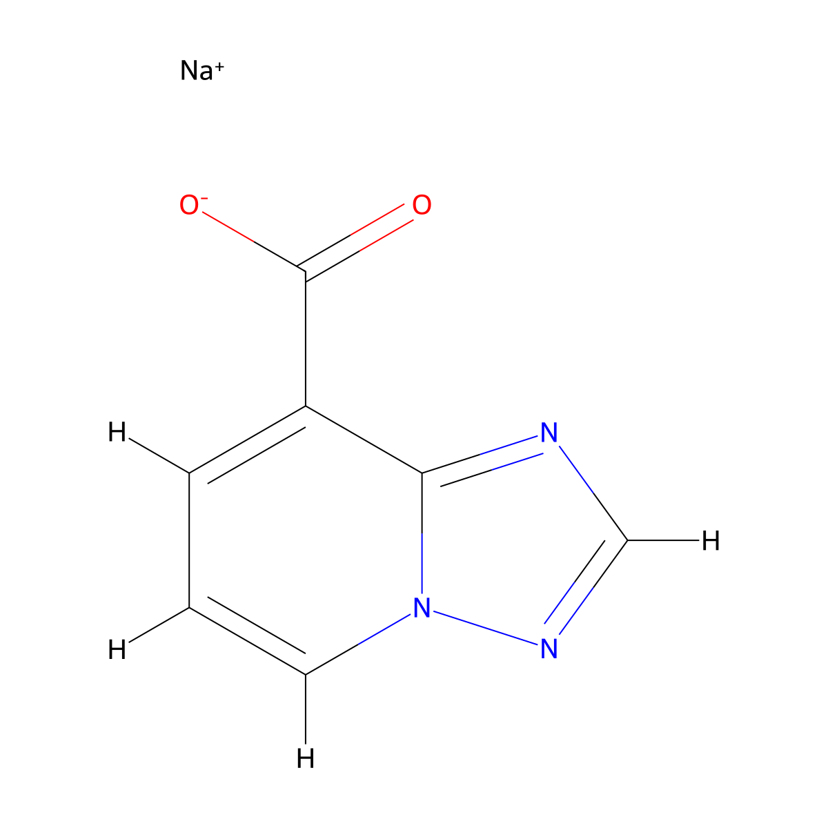 Sodium [1,2,4]triazolo[1,5-a]pyridine-8-carboxylate molecular structure, CAS 2094331-87-8