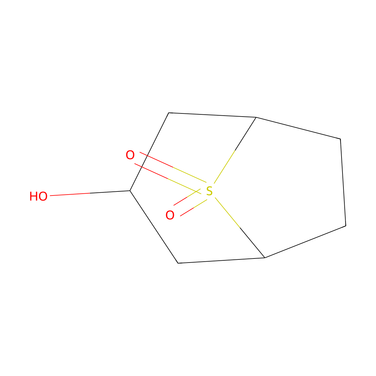 3-Hydroxy-8lambda6-thiabicyclo[3.2.1]octane-8,8-dione molecular structure, CAS 2094363-16-1