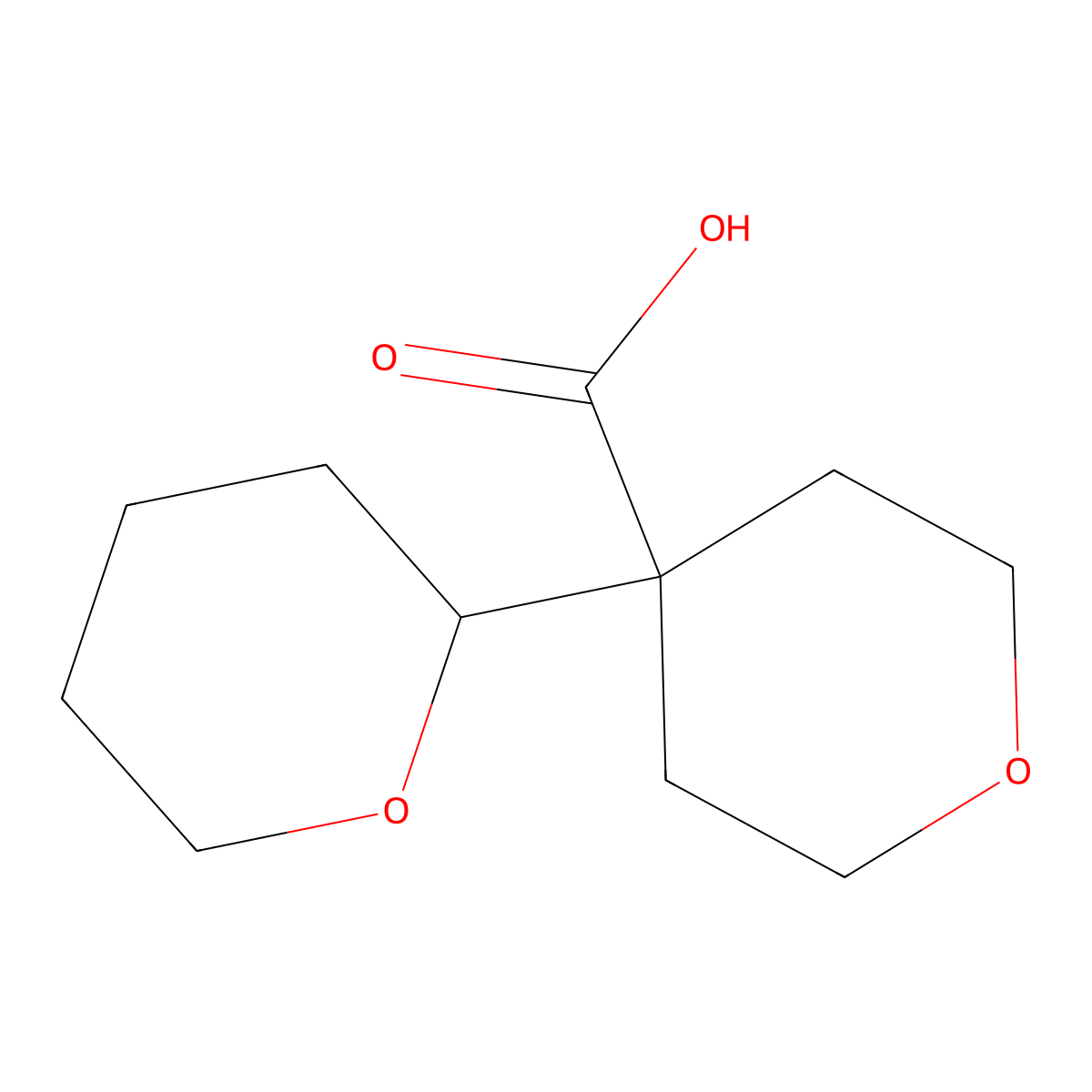 [2,4'-Bioxane]-4'-carboxylic acid molecular structure, CAS 2094365-59-8