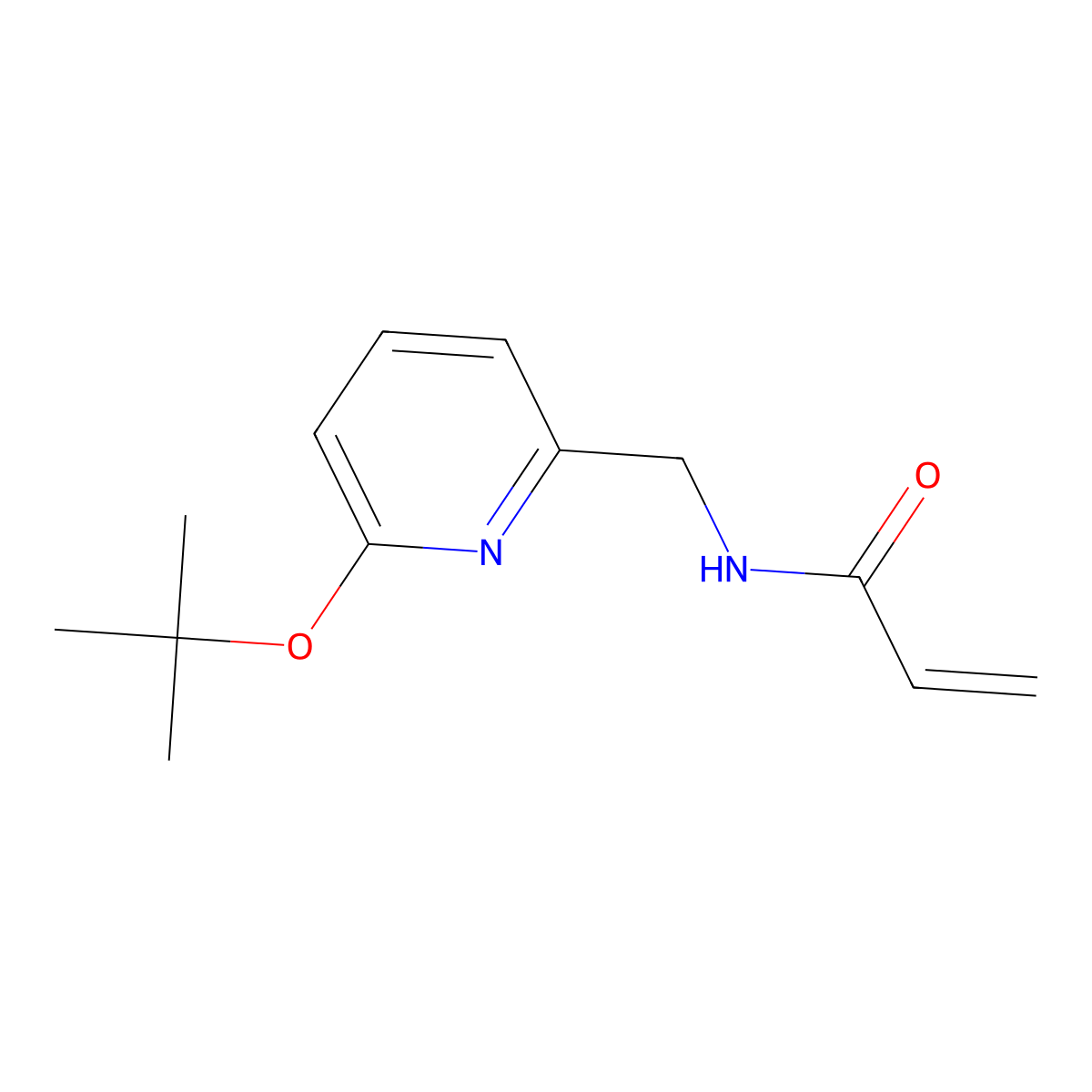 N-{[6-(tert-butoxy)pyridin-2-yl]methyl}prop-2-enamide molecular structure, CAS 2094534-97-9