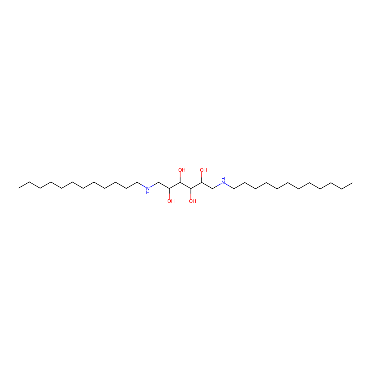 (2R,3R,4R,5S)-1,6-bis(dodecylamino)hexane-2,3,4,5-tetraol molecular structure, CAS 2094574-05-5