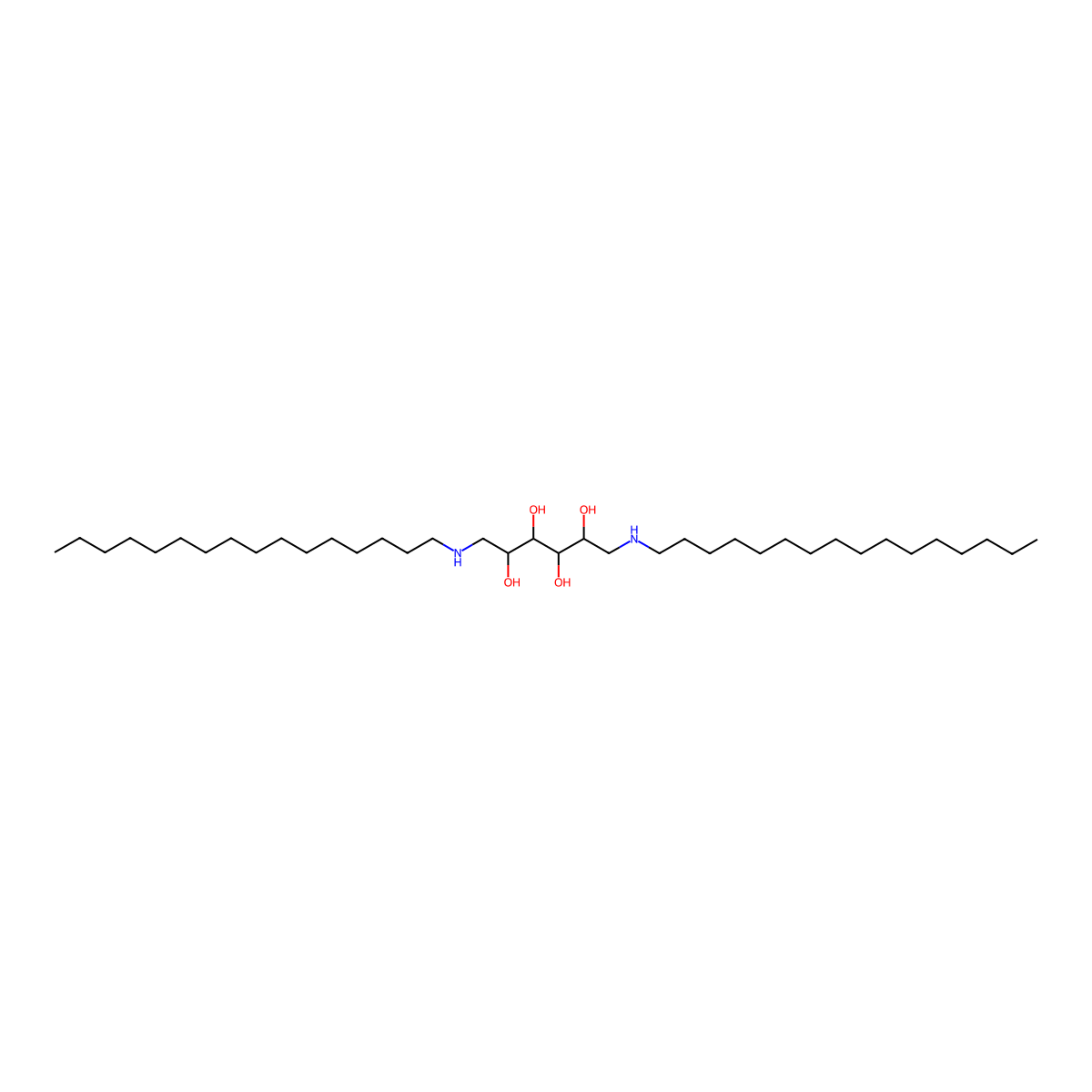 (2R,3R,4R,5S)-1,6-bis(hexadecylamino)hexane-2,3,4,5-tetraol molecular structure, CAS 2094574-06-6