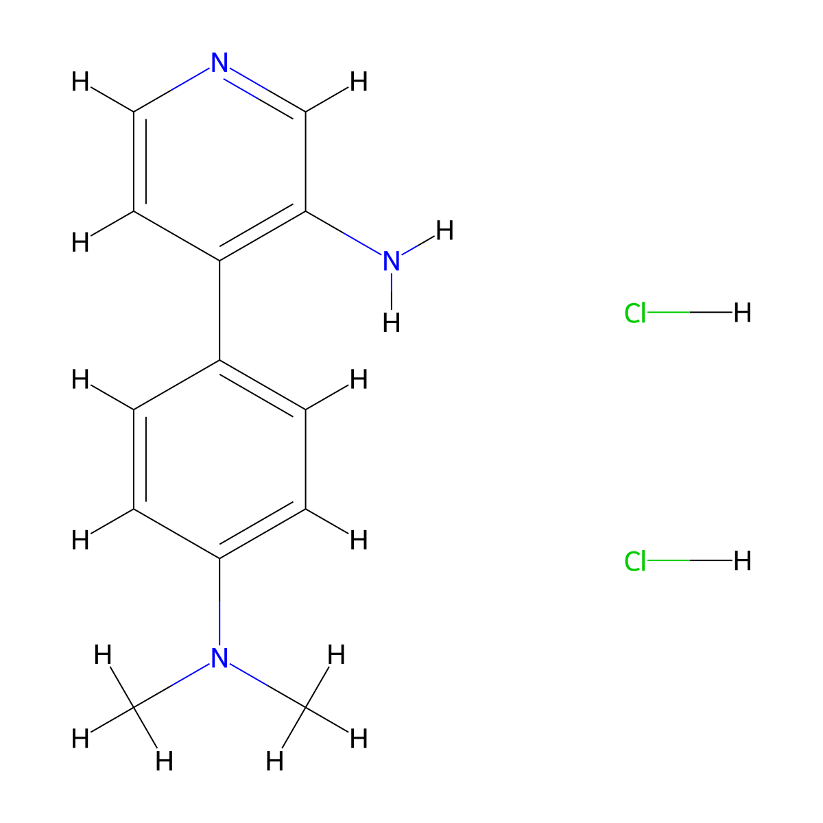 4-(4-(Dimethylamino)phenyl)pyridin-3-amine dihydrochloride molecular structure, CAS 2094579-24-3