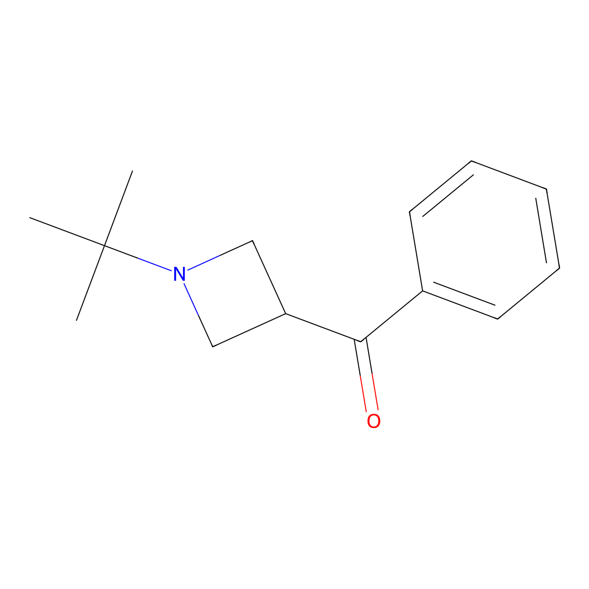 (1-tert-Butylazetidin-3-yl)(phenyl)methanone molecular structure, CAS 20946-86-5