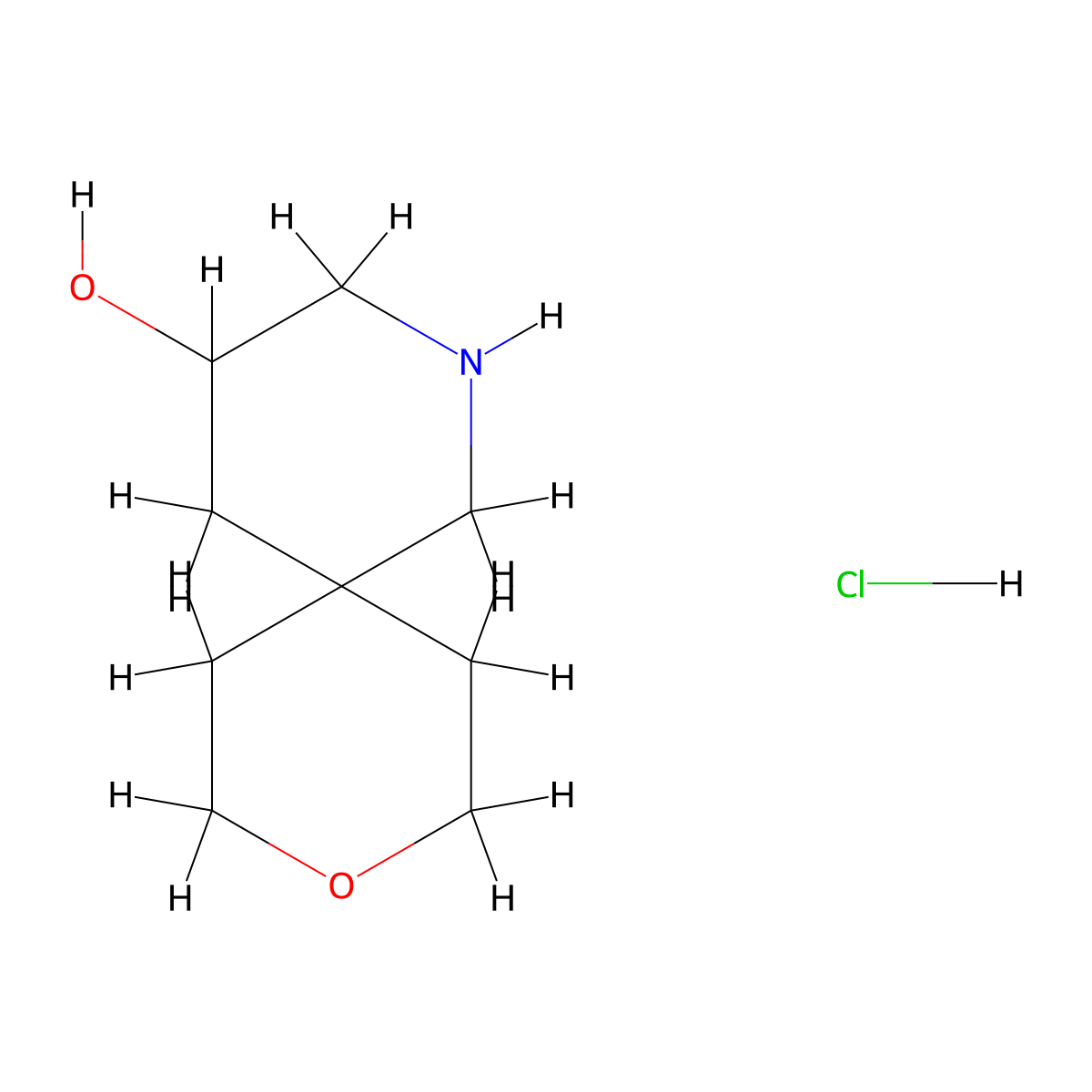 9-Oxa-2-azaspiro[5.5]undecan-4-ol hydrochloride molecular structure, CAS 2094607-75-5