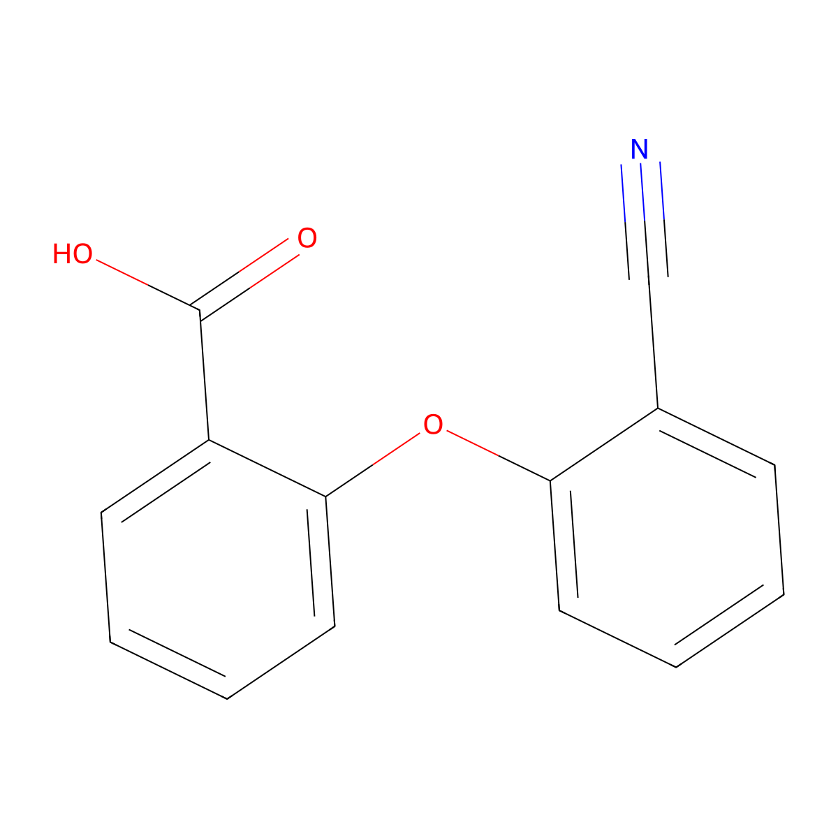 2-(2-Cyanophenoxy)benzoic acid molecular structure, CAS 209461-07-4