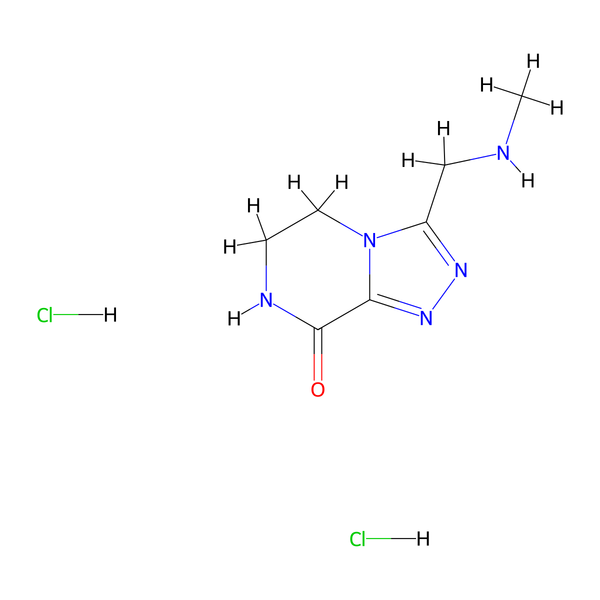 3-[(methylamino)methyl]-5H,6H,7H,8H-[1,2,4]triazolo[4,3-a]pyrazin-8-one dihydrochloride molecular structure, CAS 2094616-91-6