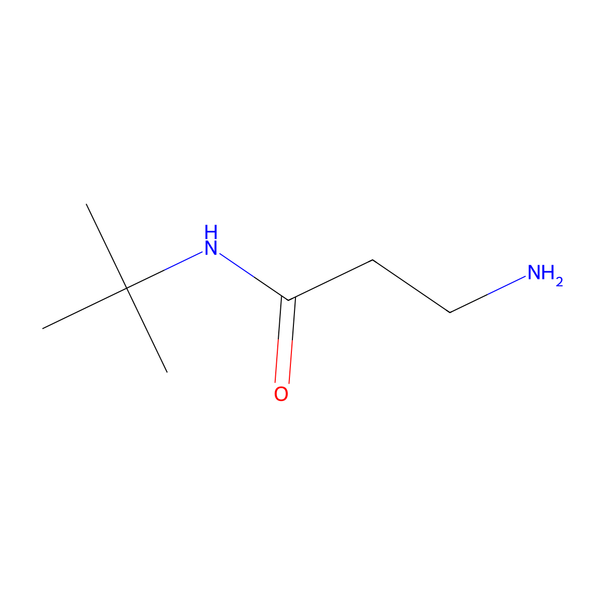 3-Amino-N-(tert-butyl)propanamide molecular structure, CAS 209467-48-1