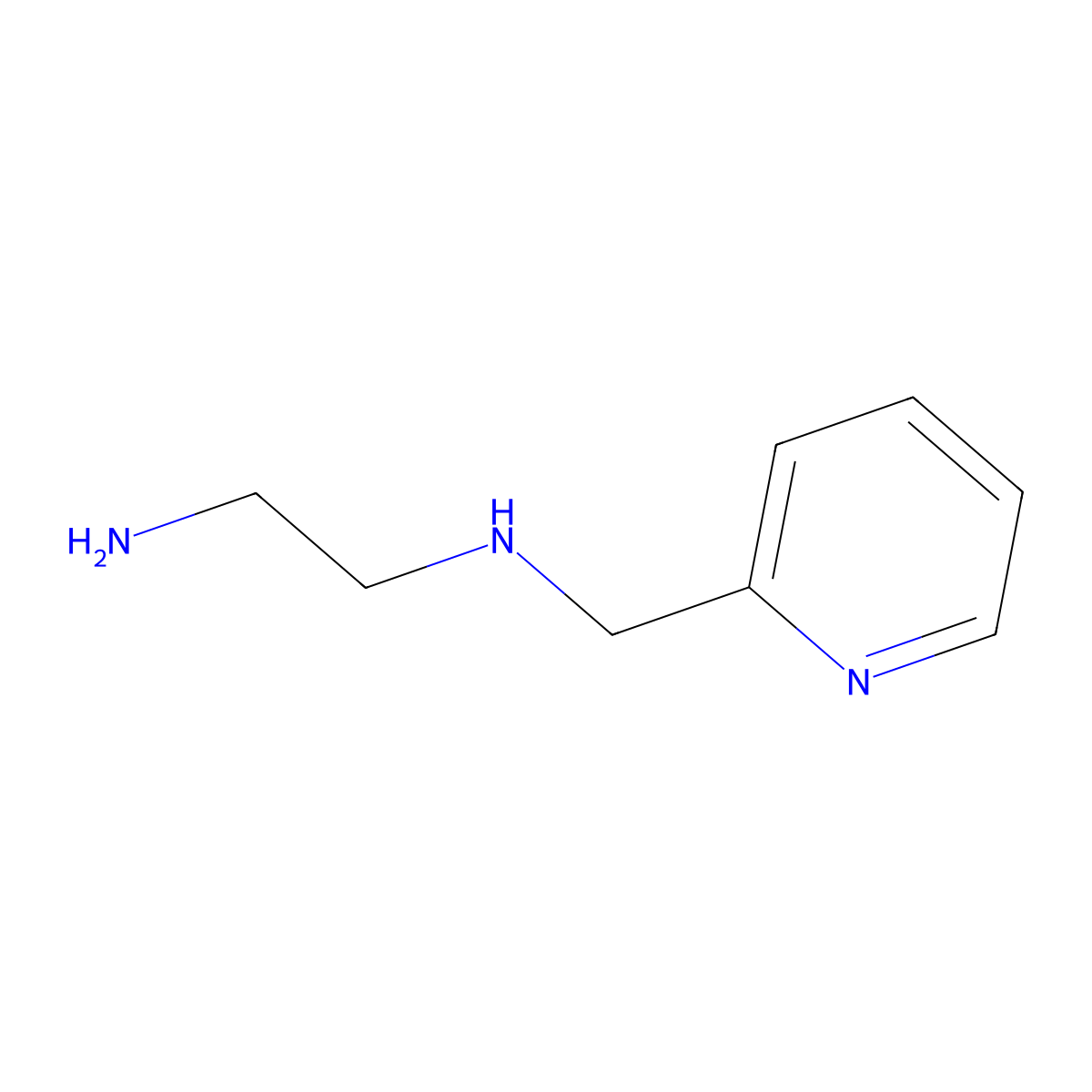 (2-Aminoethyl)(pyridin-2-ylmethyl)amine molecular structure, CAS 20947-95-9