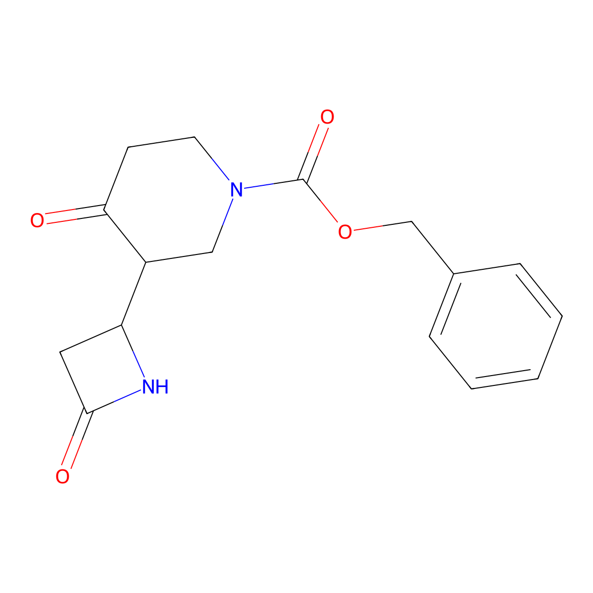 Benzyl 4-oxo-3-(4-oxoazetidin-2-yl)piperidine-1-carboxylate molecular structure, CAS 2094735-16-5