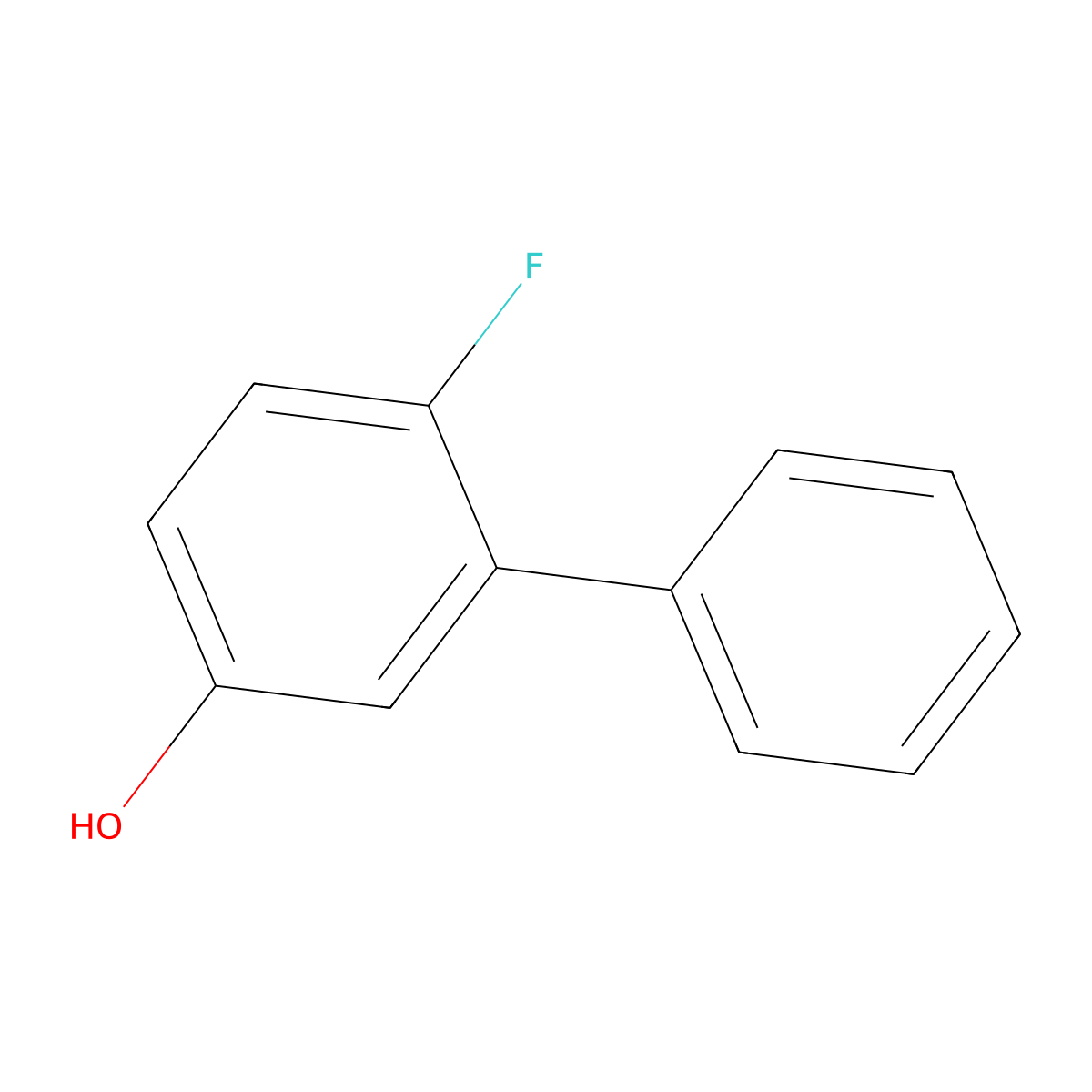 6-Fluoro-[1,1'-biphenyl]-3-ol molecular structure, CAS 209474-37-3