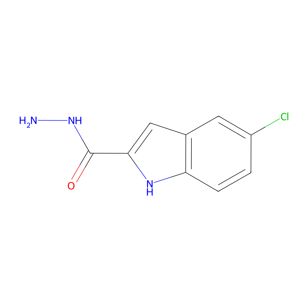 5-chloro-1H-indole-2-carbohydrazide molecular structure, CAS 20948-67-8