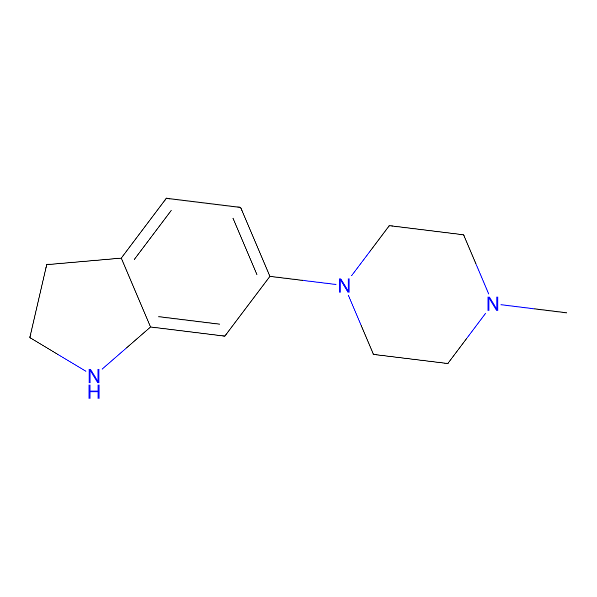 6-(4-Methylpiperazin-1-YL)indoline molecular structure, CAS 209482-07-5
