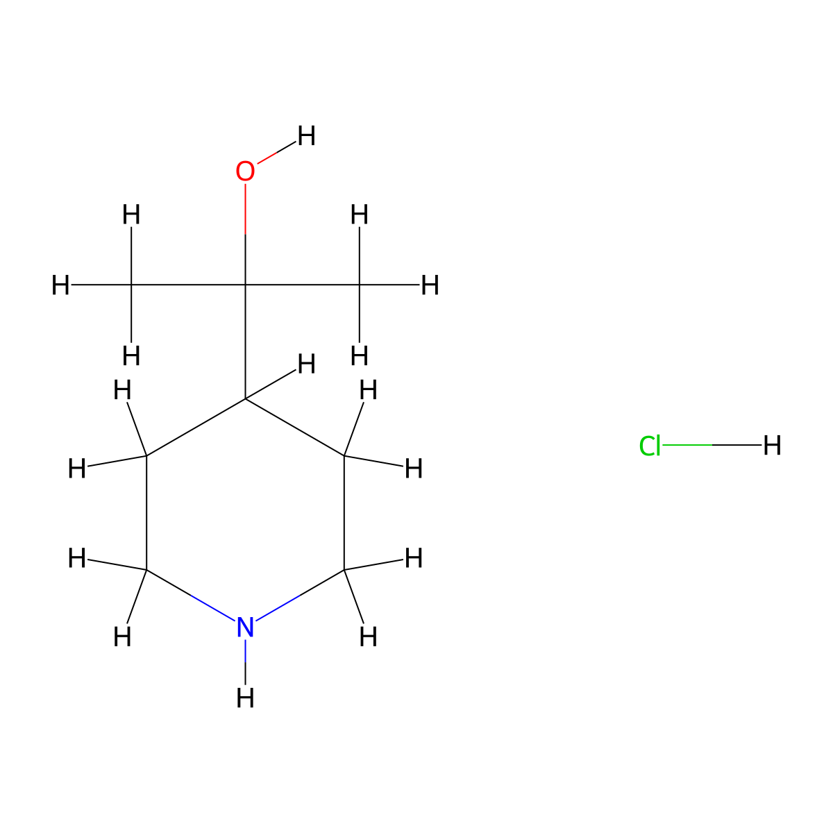 2-(Piperidin-4-yl)propan-2-ol hydrochloride molecular structure, CAS 2094898-45-8