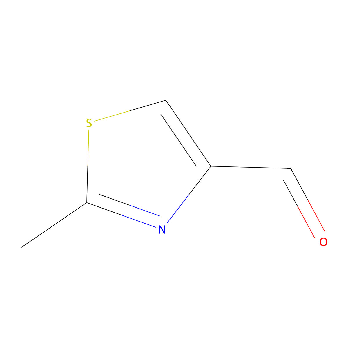 2-Methyl-1,3-thiazole-4-carbaldehyde molecular structure, CAS 20949-84-2