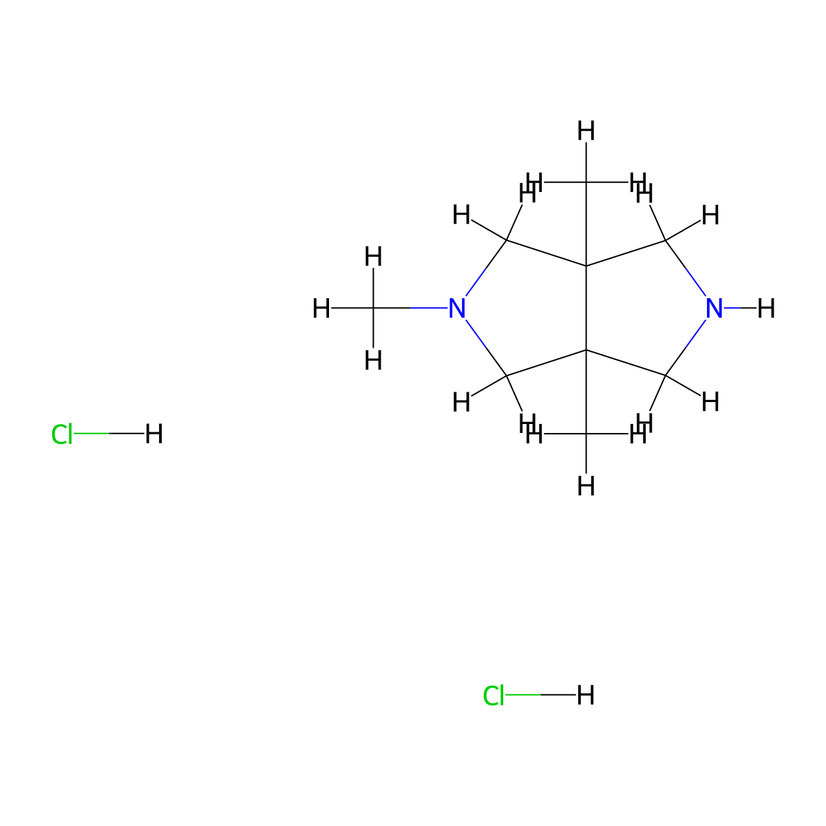 2,3a,6a-Trimethyl-octahydropyrrolo(3,4-c)pyrrole dihydrochloride molecular structure, CAS 2094924-99-7