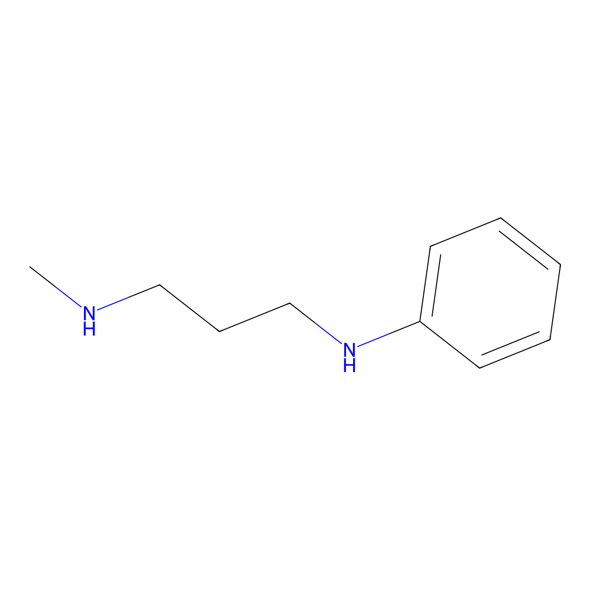Methyl[3-(phenylamino)propyl]amine molecular structure, CAS 2095-73-0