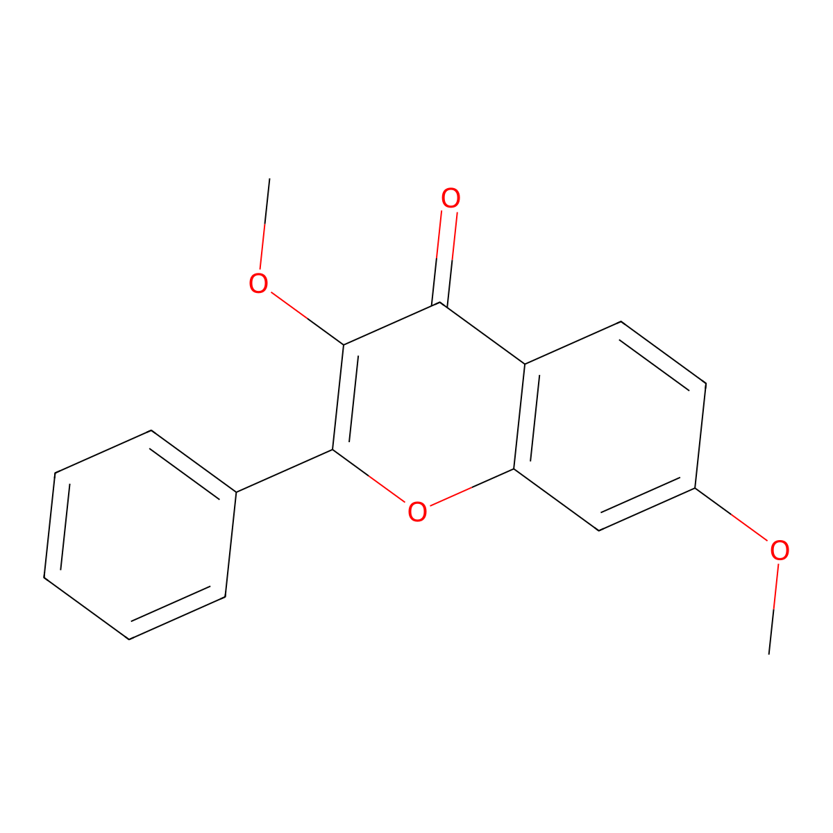 3,7-Dimethoxyflavone molecular structure, CAS 20950-52-1