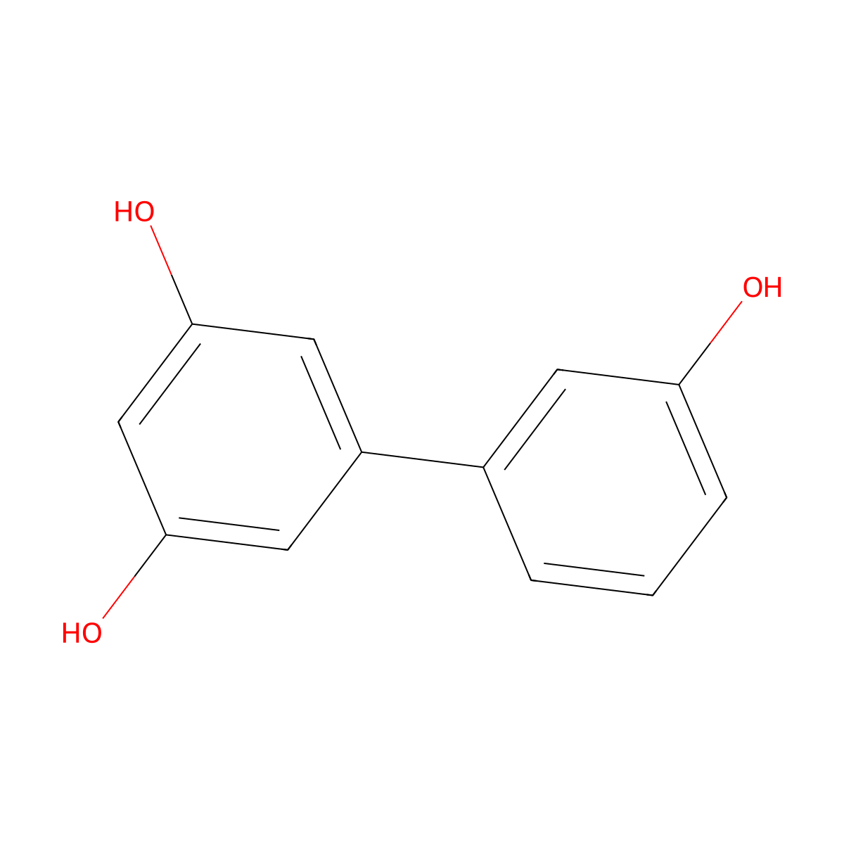 [1,1'-Biphenyl]-3,3',5-triol molecular structure, CAS 20950-56-5