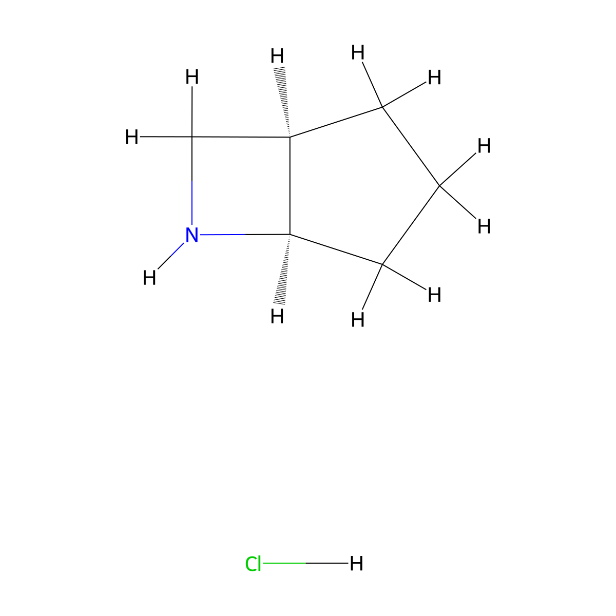 cis-6-Azabicyclo[3.2.0]heptane;hydrochloride molecular structure, CAS 2095192-08-6