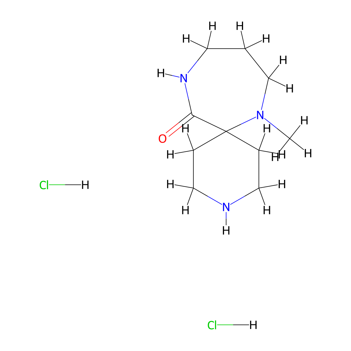 7-Methyl-3,7,11-triazaspiro[5.6]dodecan-12-one dihydrochloride molecular structure, CAS 2095192-17-7
